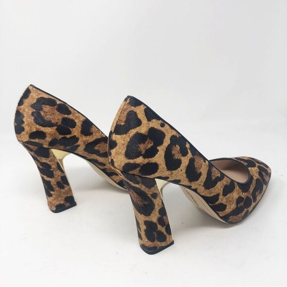 KARL LAGERFELD | Clari5 Leopard Animal Print Block Heel Pumps Women’s Size 8 - Picture 7 of 10